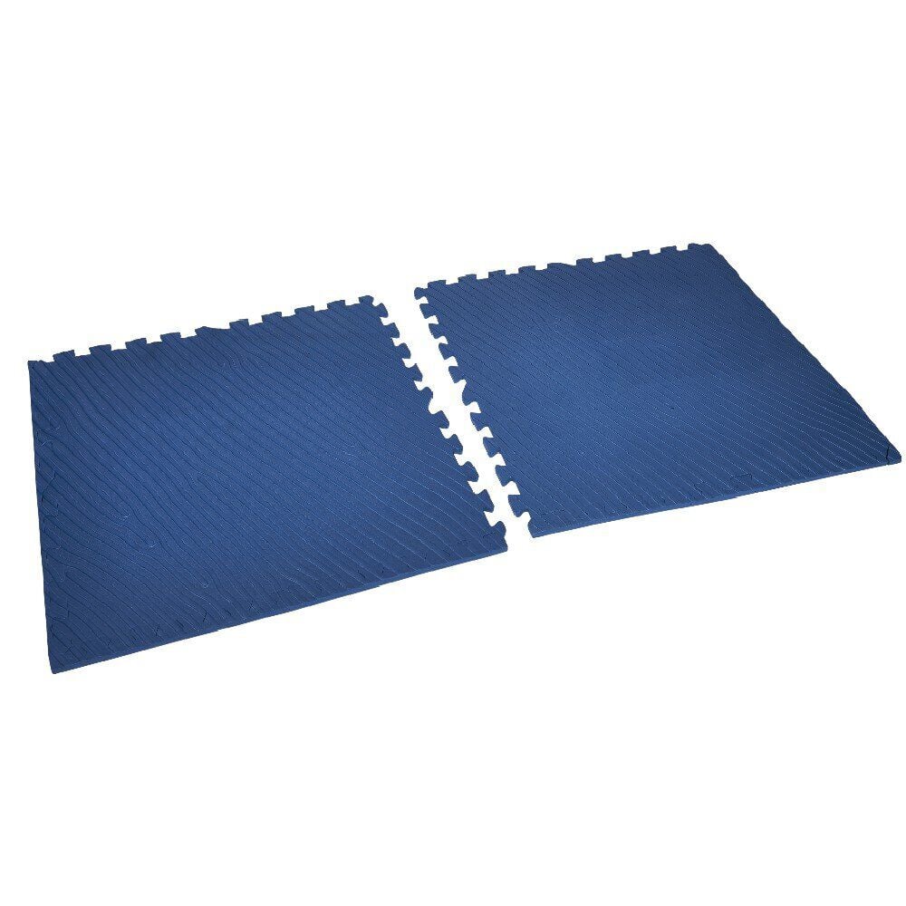 Lot de 4 dalles de protection pour spa mousse bleu