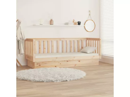 Lit de jour sans matelas 90x190 cm bois de pin massif