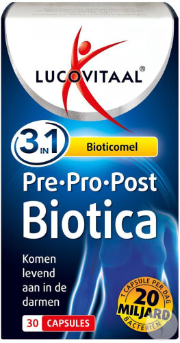 Lucovitaal Bioticomel Pre-Pro-Post Biotica 30 Comprimés