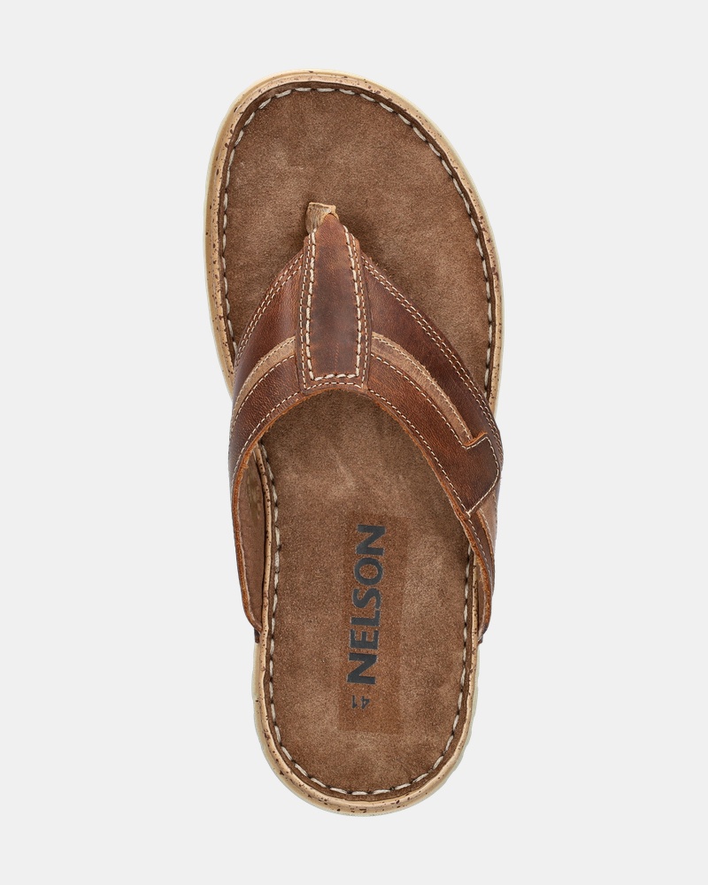 Nelson Slippers  - cognac