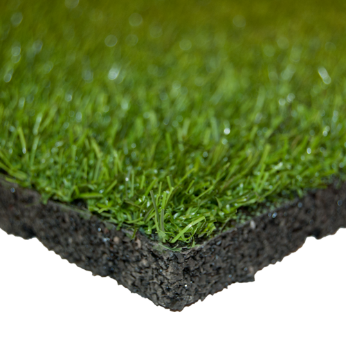Rubbertegel met kunstgras toplaag 30 mm - 50x50 cm