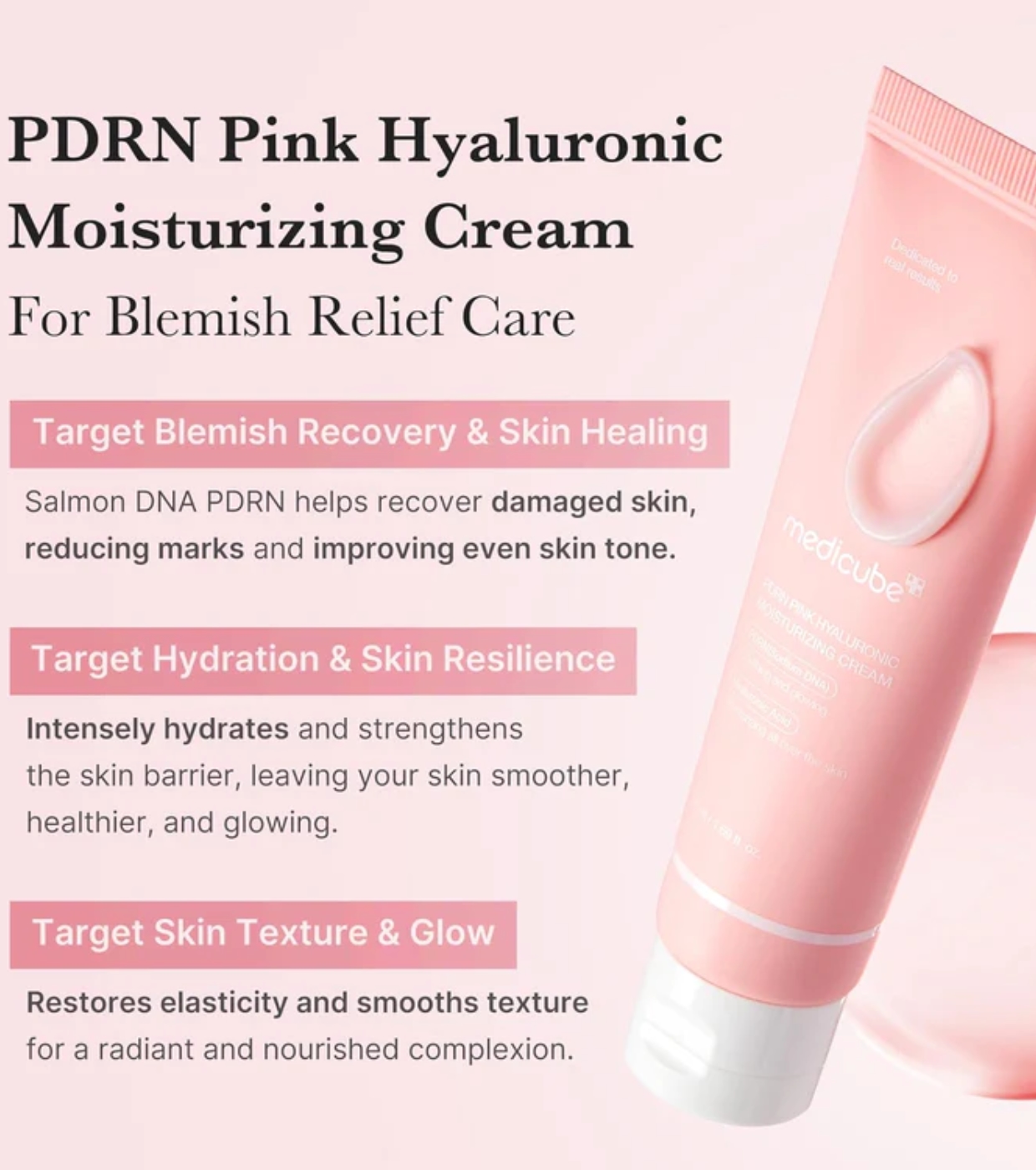Medicube - *PDRN Pink* - Creme facial hidratante Hyaluronic Moisturizing
