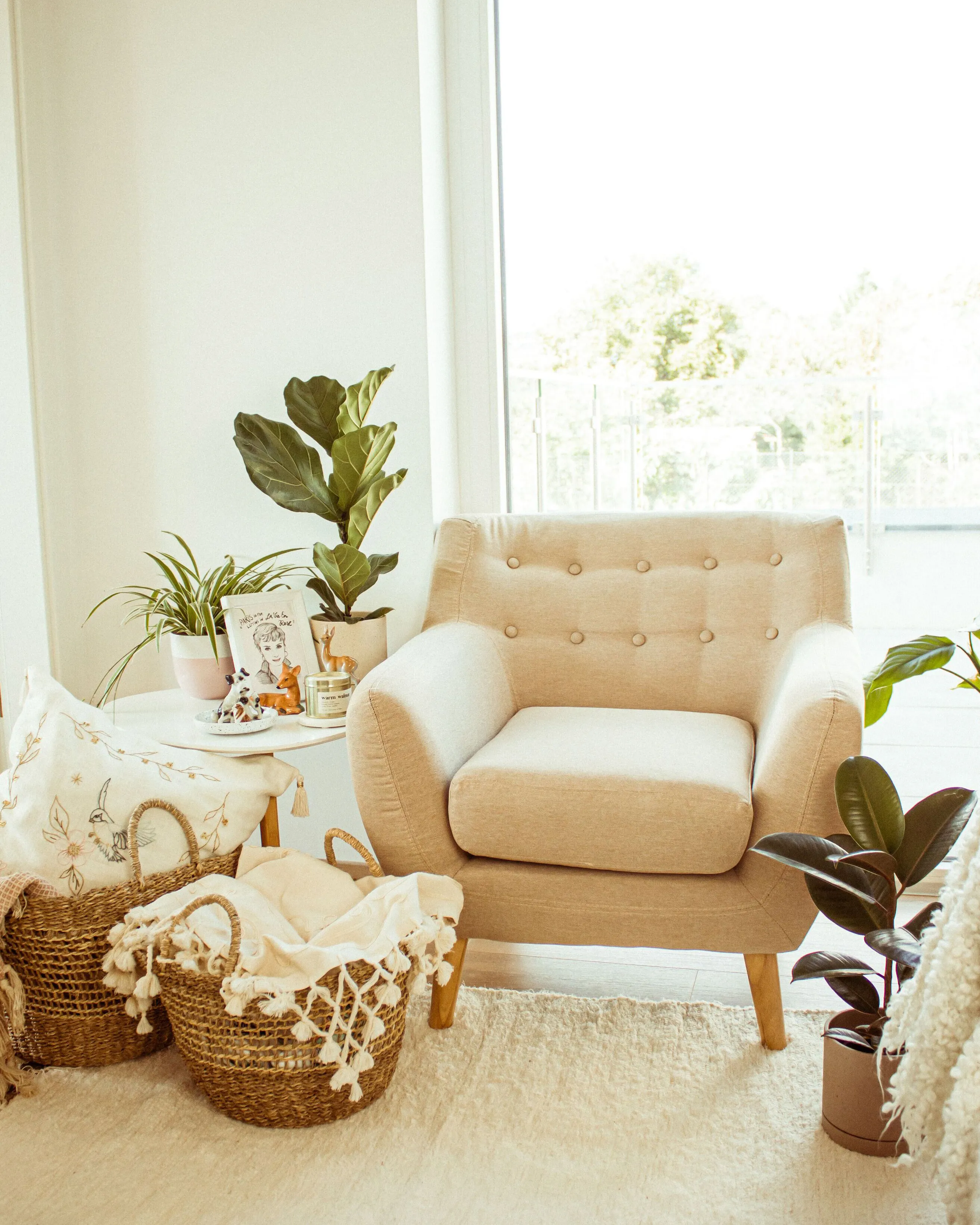 Fauteuil MOTALA Stof Beige