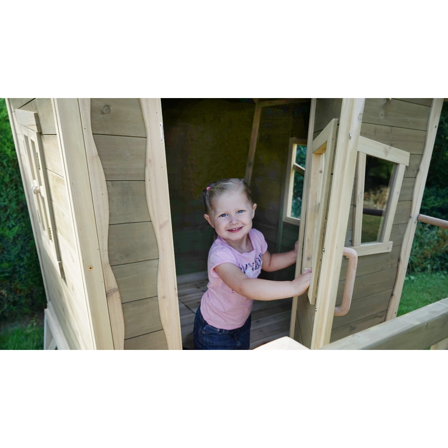 EXIT Holzspielhaus Crooky 300, graubeige