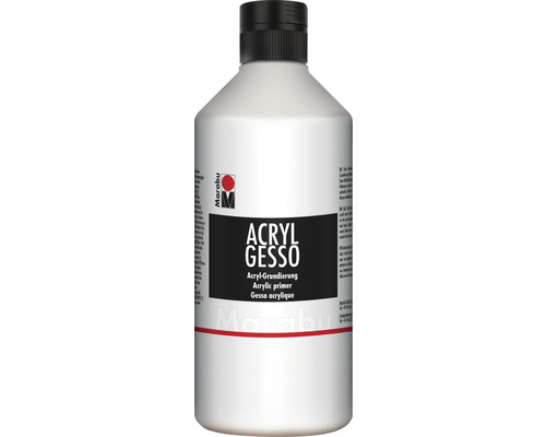 Watergedragen witte acrylprimer gesso, 500 ml