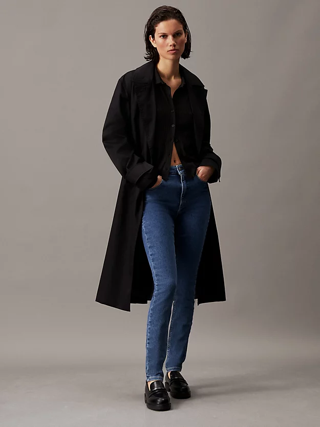 Calça jeans skinny de cintura alta