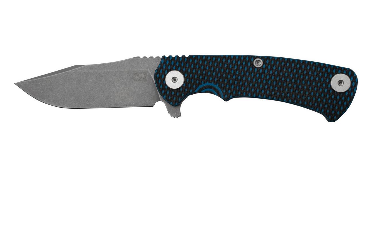 Rick Hinderer Project X, MagnaCut Clip point, Working Finish, Blue/Black G10 zakmes