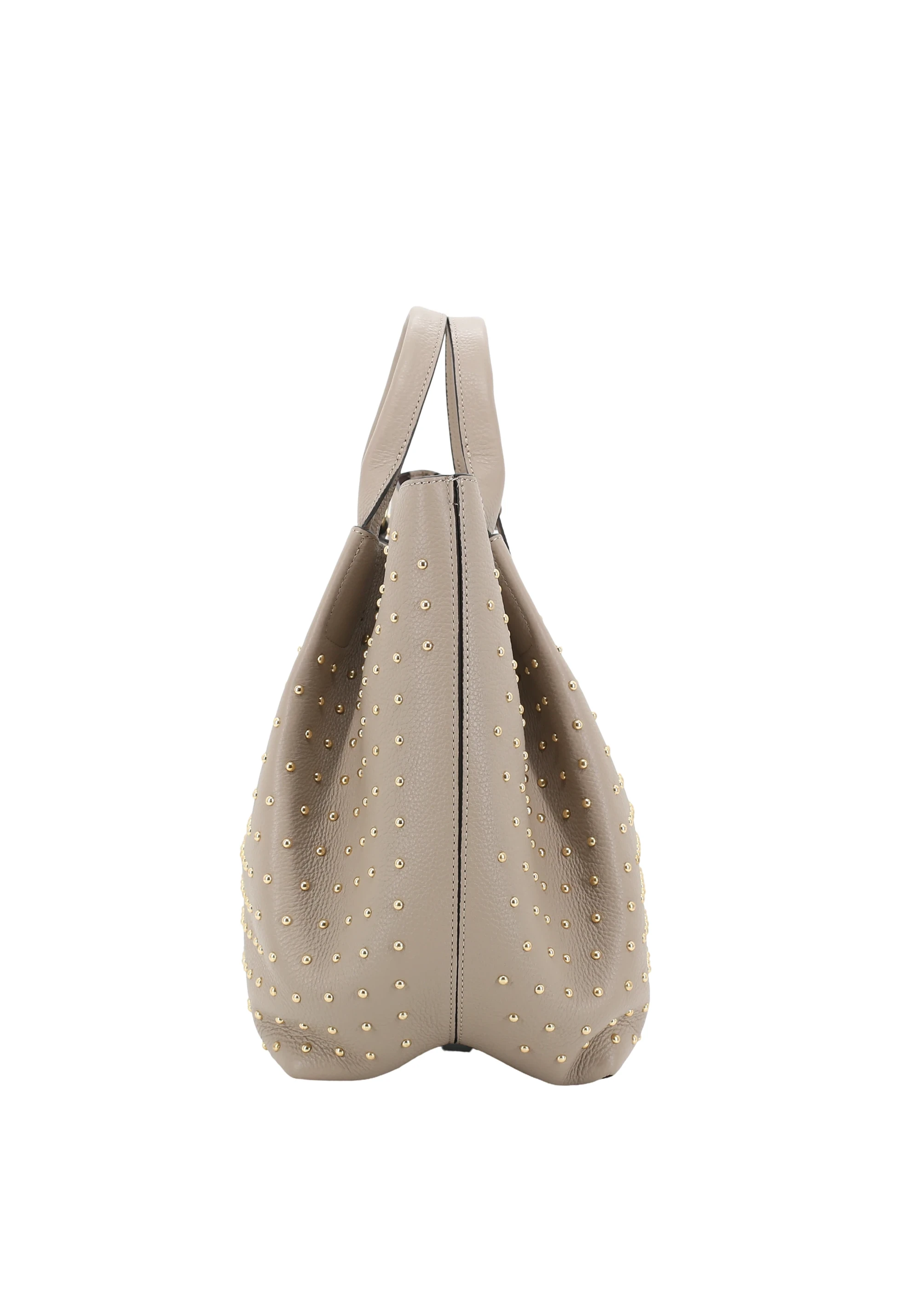 Shopper ESSENTIAL studs medium Leather Agave Standard