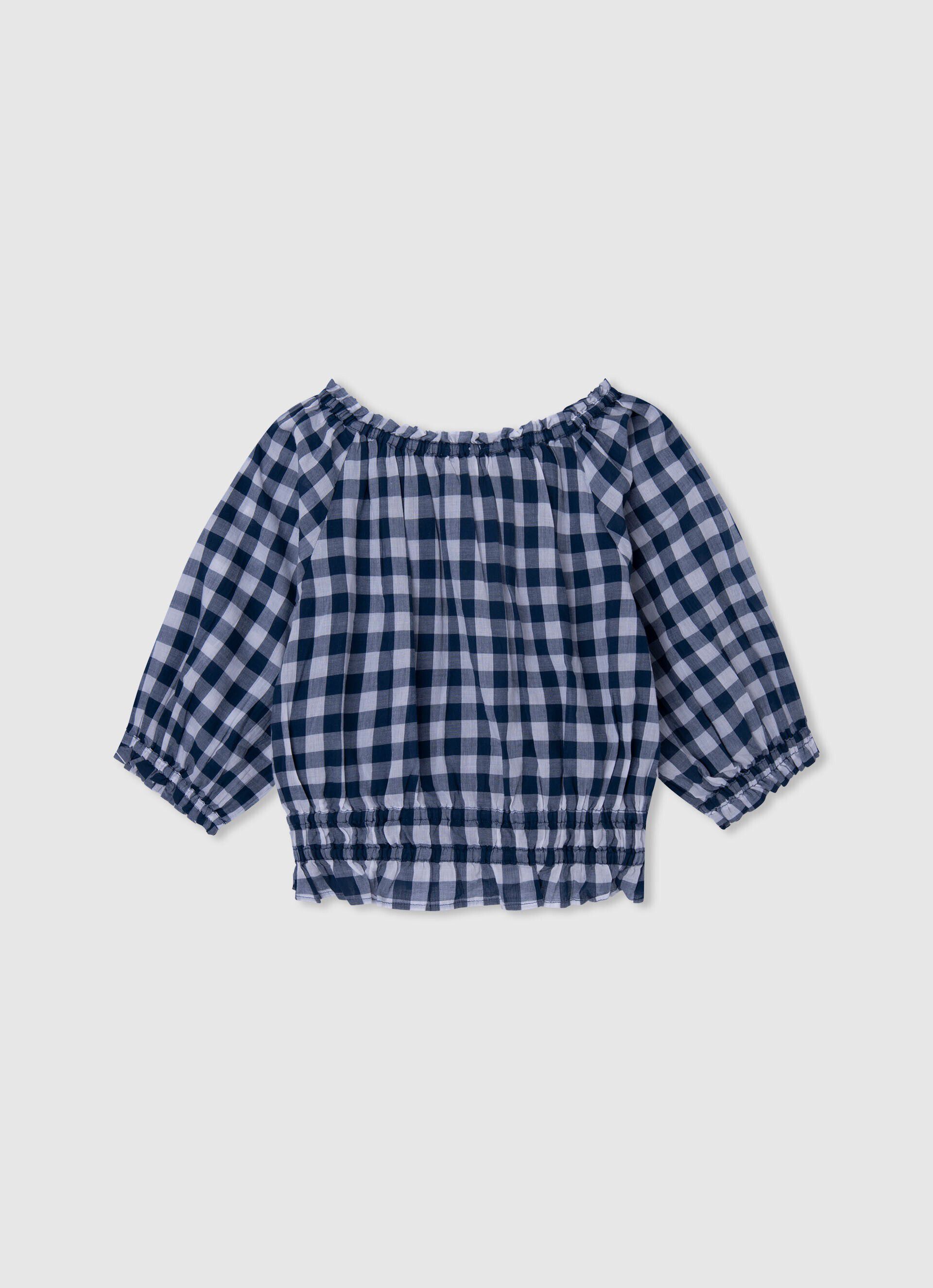 BLUSA SHILY ESTAMPA XADREZ - multicolorida