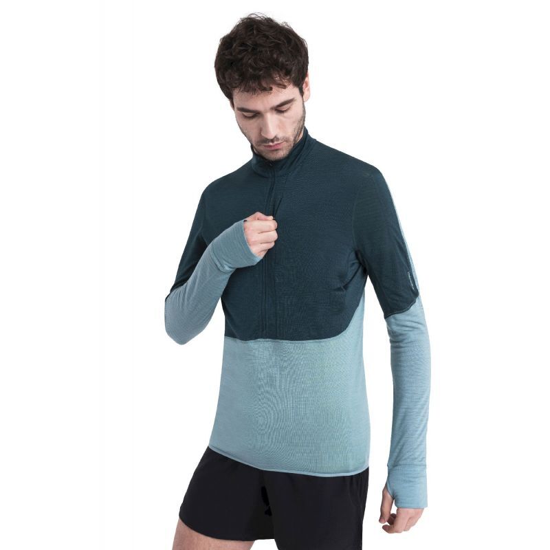 Merino 200 RealFleece Descender LS Half Zip - Polaire en laine mérinos homme
