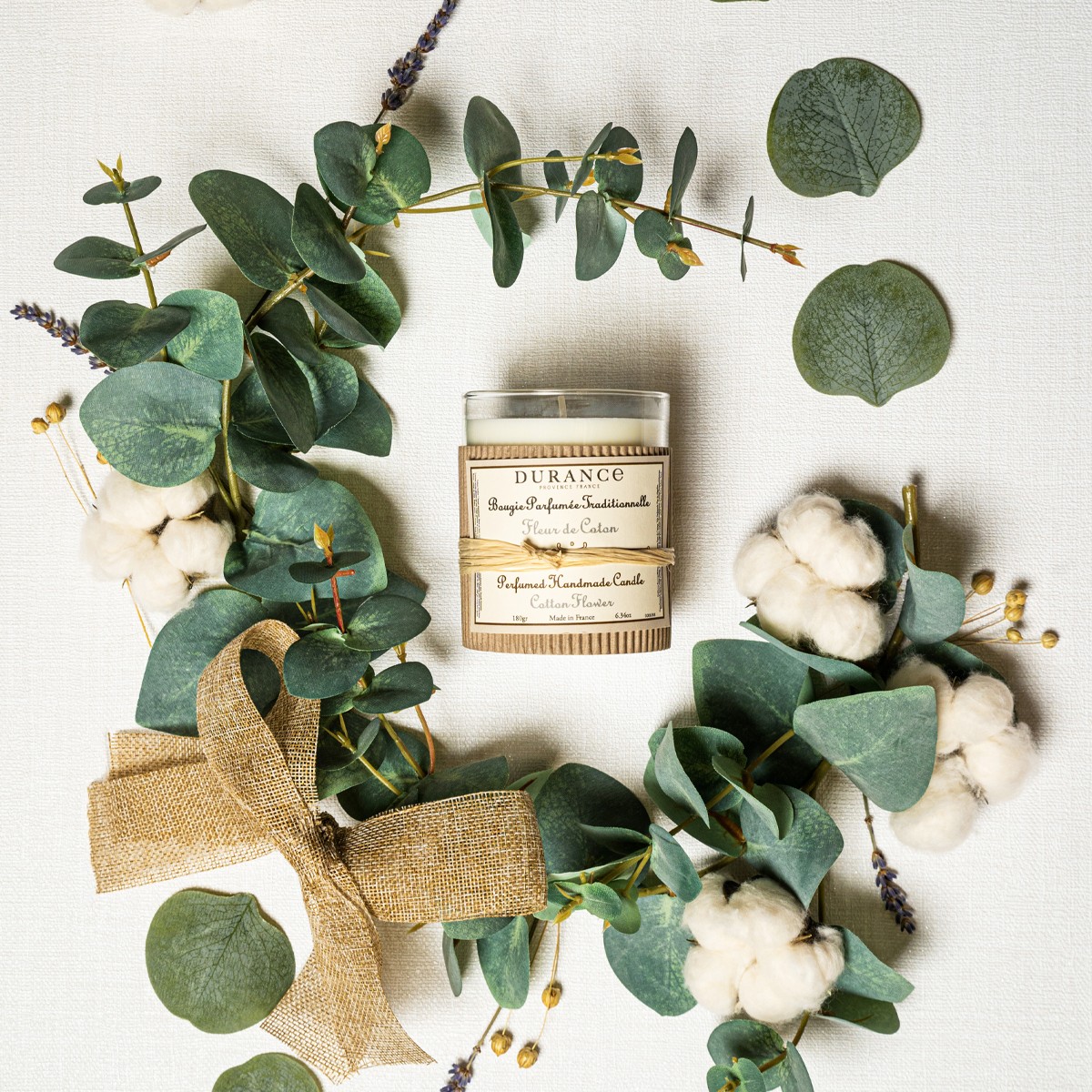 Bougie parfumée - Fleur de coton - 180 g