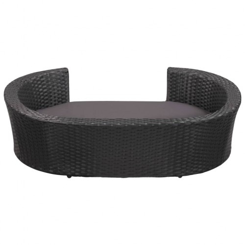 Cama de cachorro de design exclusivo na cor preta.
