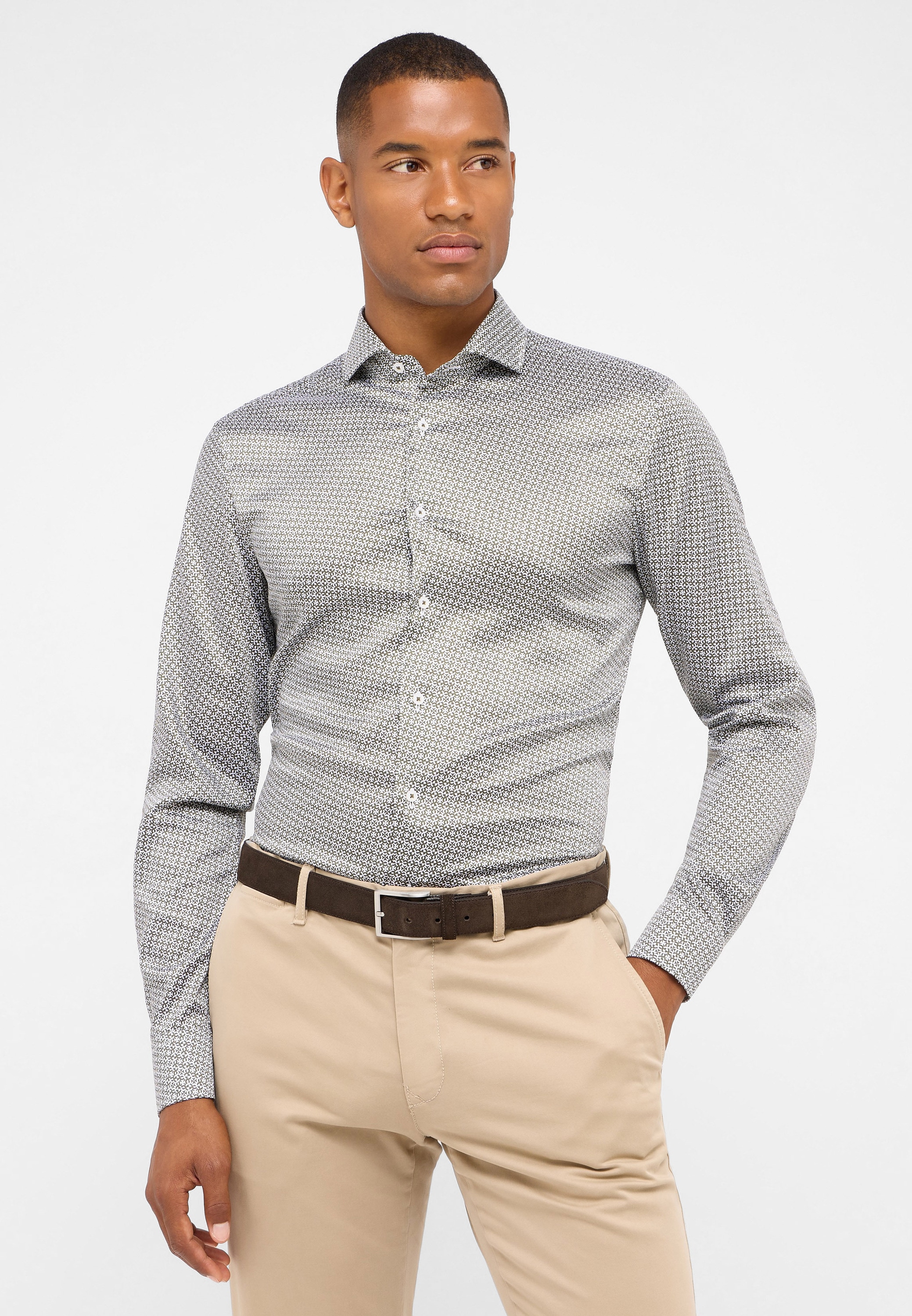 Eterna Langarmhemd »SLIM FIT«, EASY IRON (bügelleicht)
