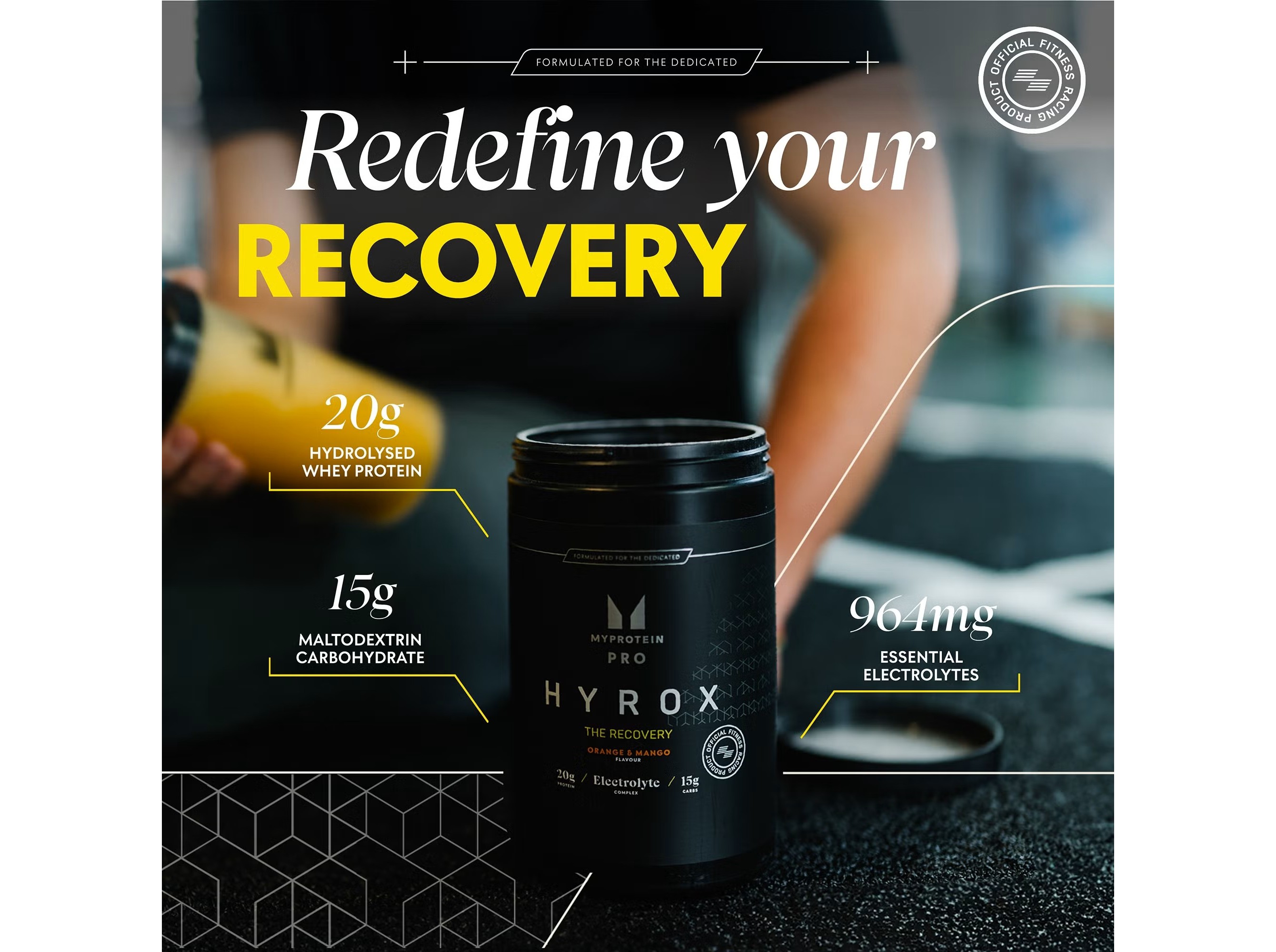 RECUPERADORES MYPROTEIN HYROX LARAN/MANGA 680G