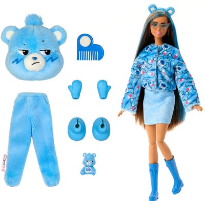Barbie Cutie Reveal Dukke Care Bears, Blå