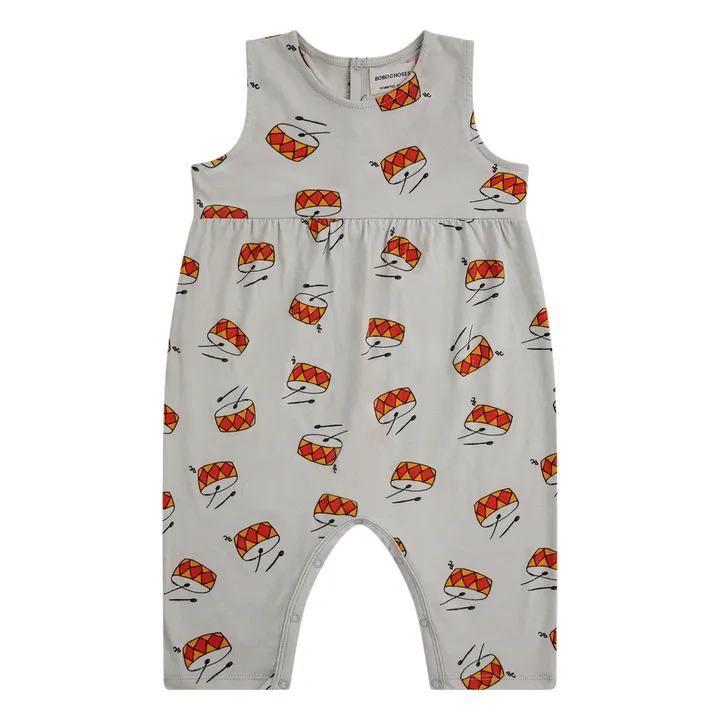 Bobo Choses Combinaison Coton Bio Tambours | Gris