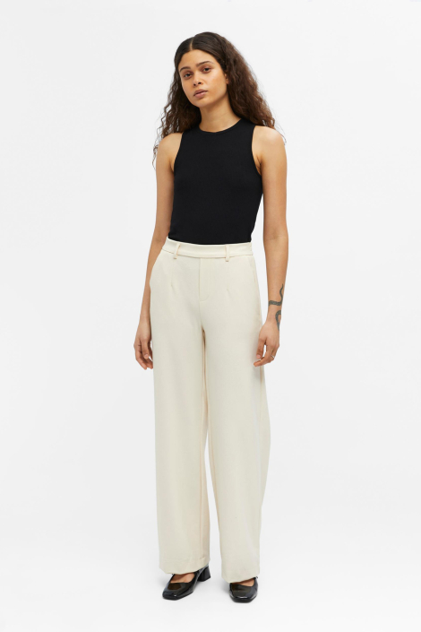 Object ecru dames broek