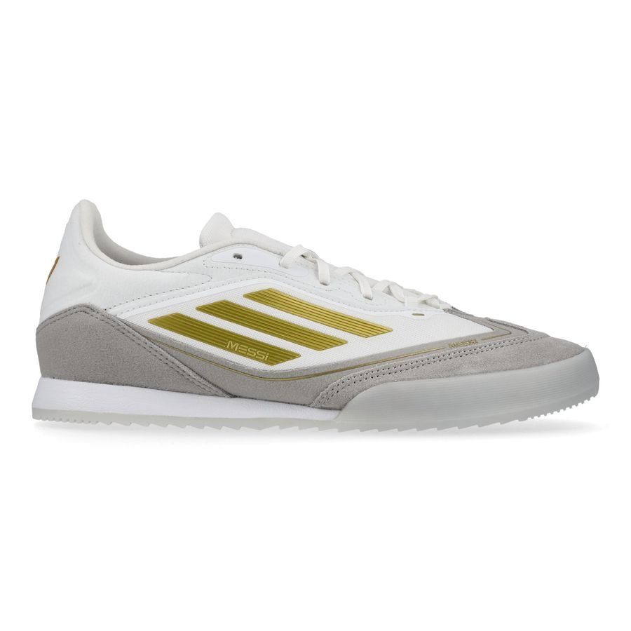 adidas F50 Messi Freestyle IN Triunfo Dorado - Blanc/Doré/Gris