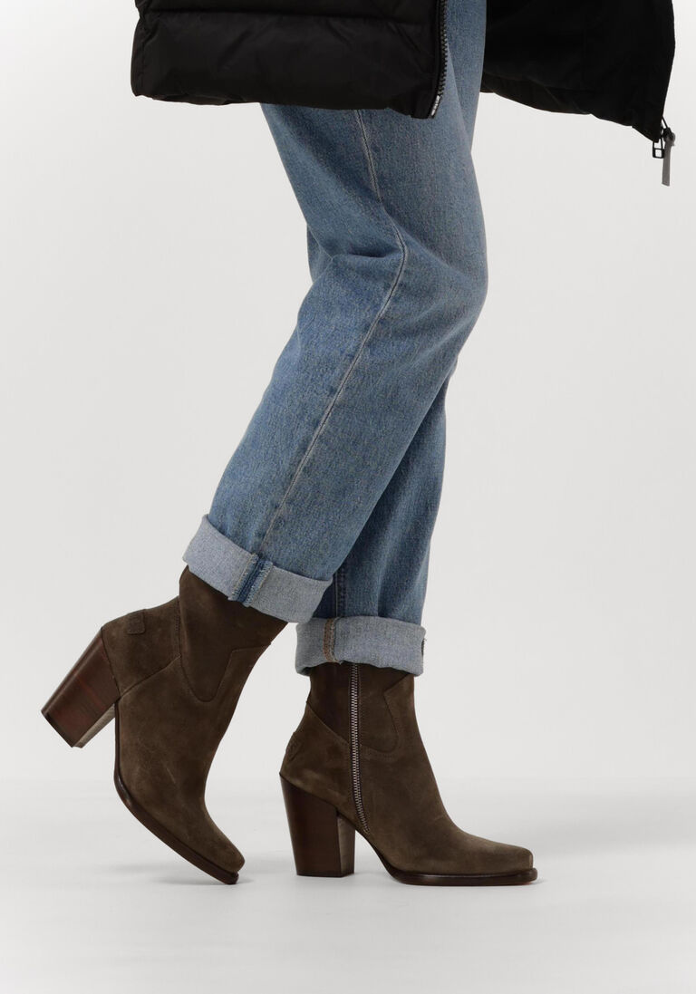 SHABBIES taupe shabbies enkellaarsjes 183020299