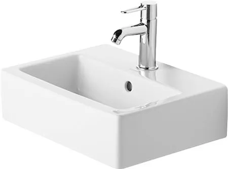 Duravit 0704450000, Vægmonteret håndvask, Keramisk, Hvid, 450 mm
