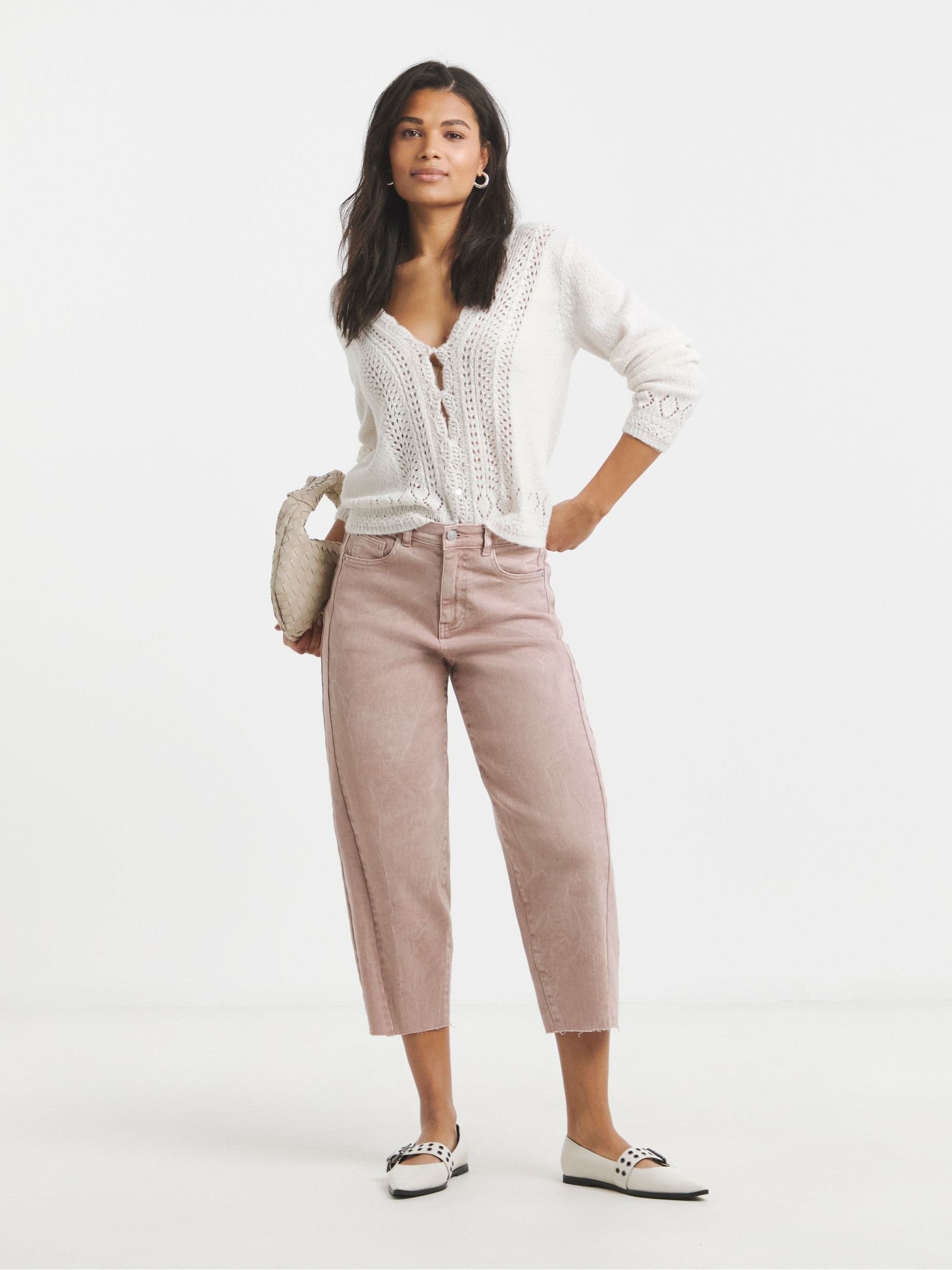 Simply Be Cropped Barrel Jeans