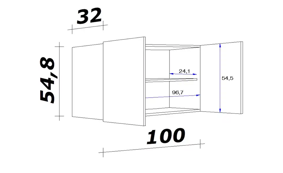 Hängeschrank Spa 100 cm