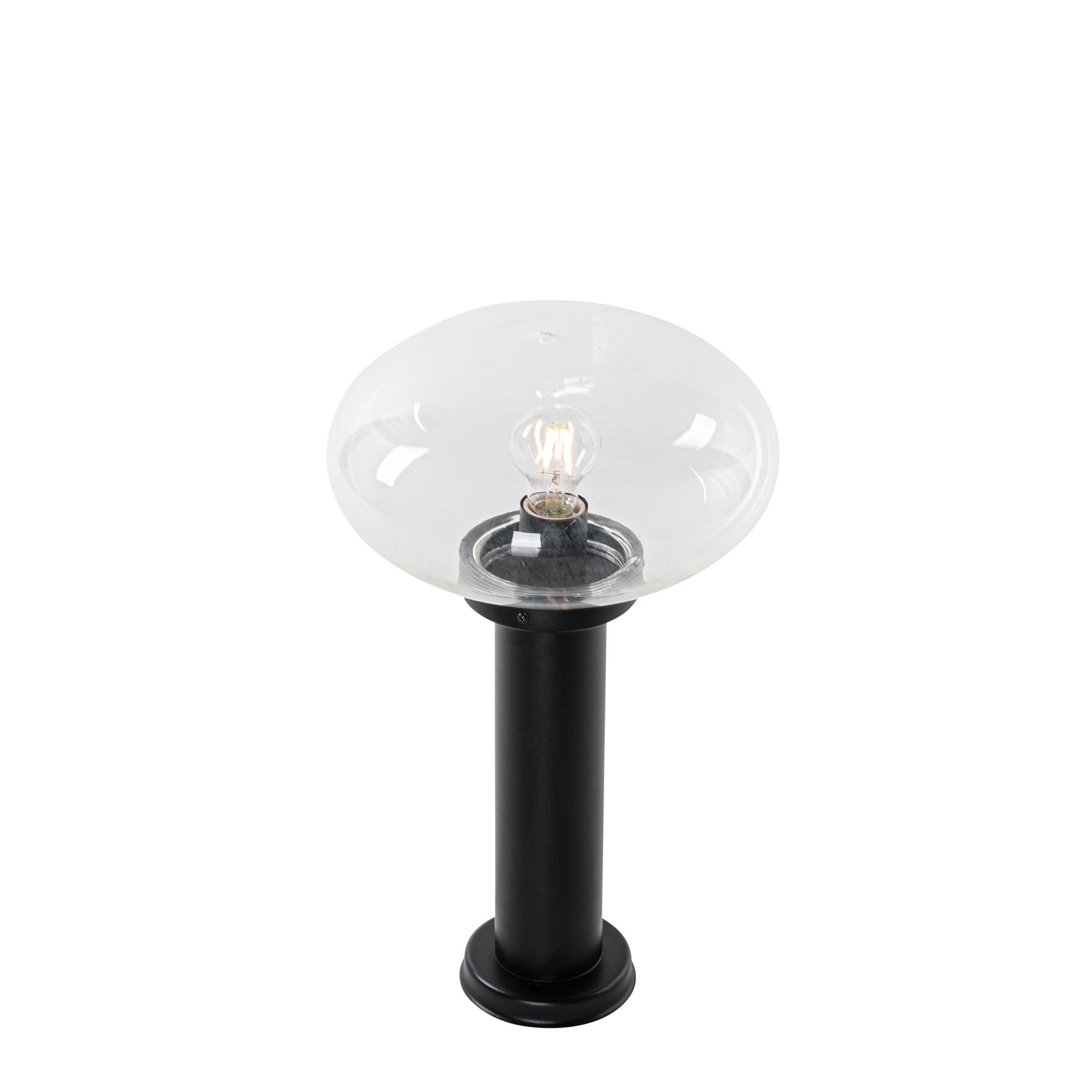 Modern buiten paaltje zwart 50 cm - Elly
