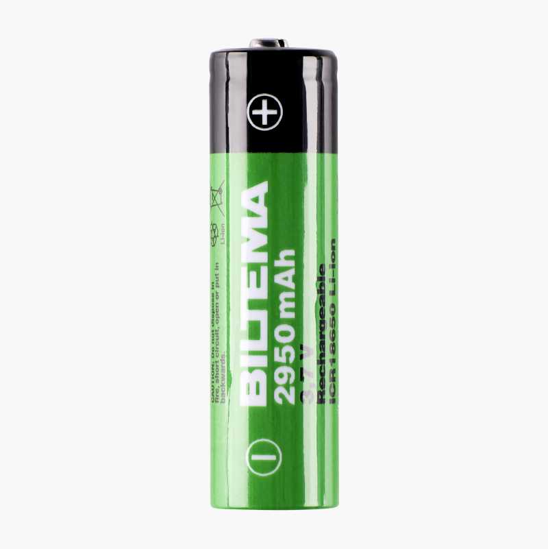 Oppladbart ICR18650-batteri, 2950 mAh