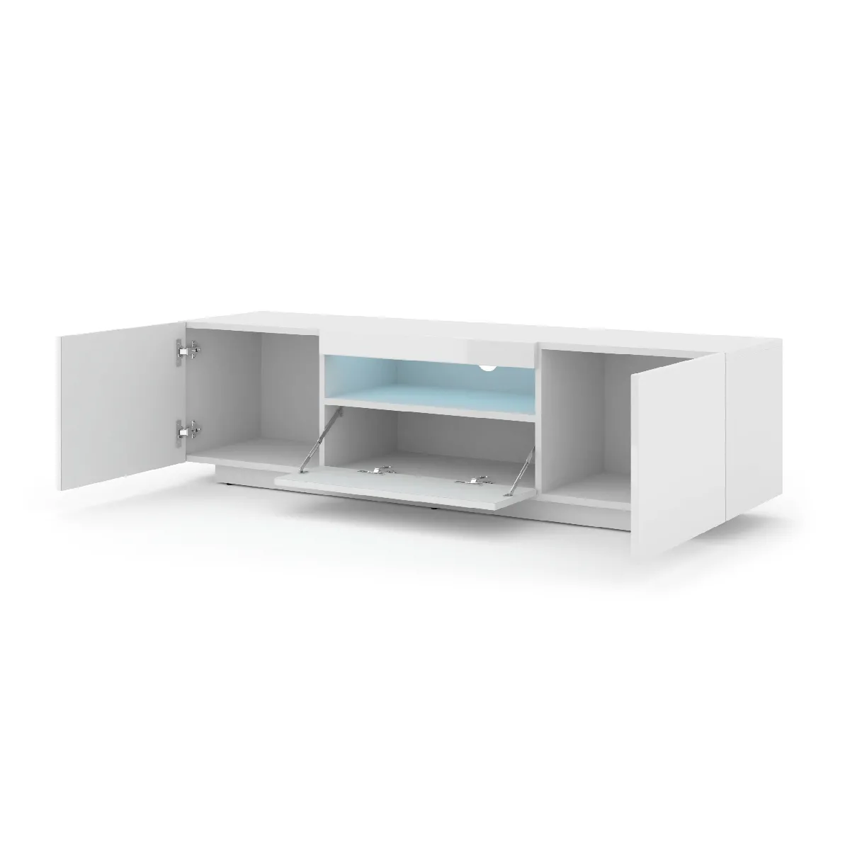 FURNLUX Table TV AURA - Blanc