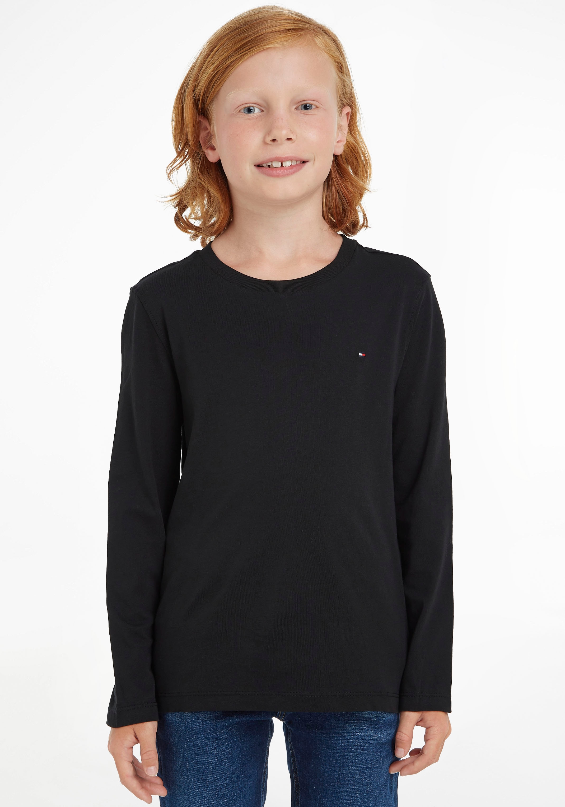 Tommy Hilfiger Langarmshirt »BOYS BASIC CN KNIT L/S«
