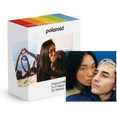 Consommable pour imprimante photo Polaroid Pack de 3 Cartouches de papier Hi-Print 3x3 30 feuilles