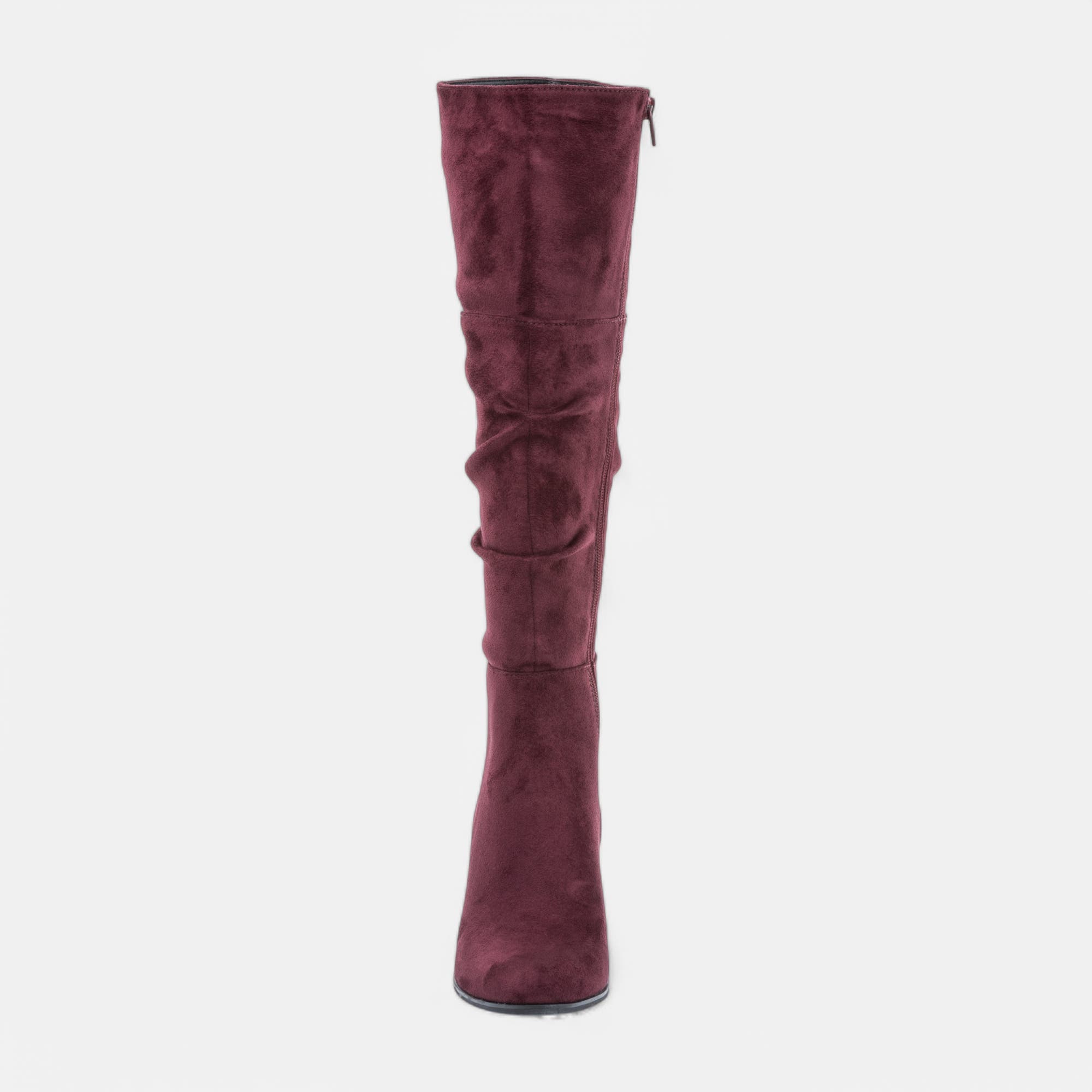 Bottes à talon Femme bordeaux