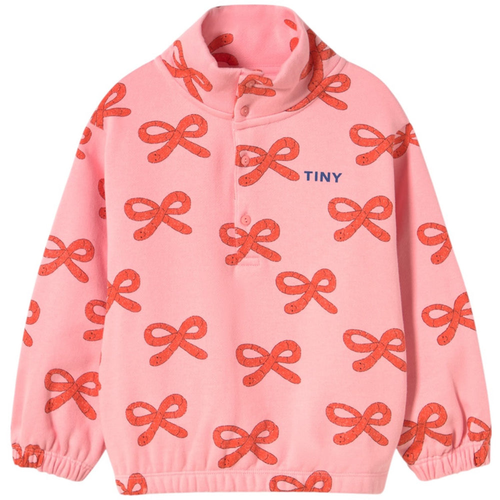 Køb TinyCottons Pink Worms Mockneck Sweatshirt