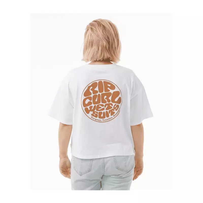 Teeshirt femme RIPCURL Icons Of Surf Heritage Tee 2 White