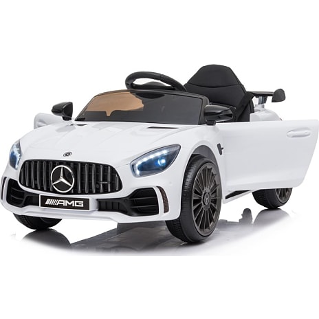 Mercedes GTR AMG elektrisk bil 12V - hvid