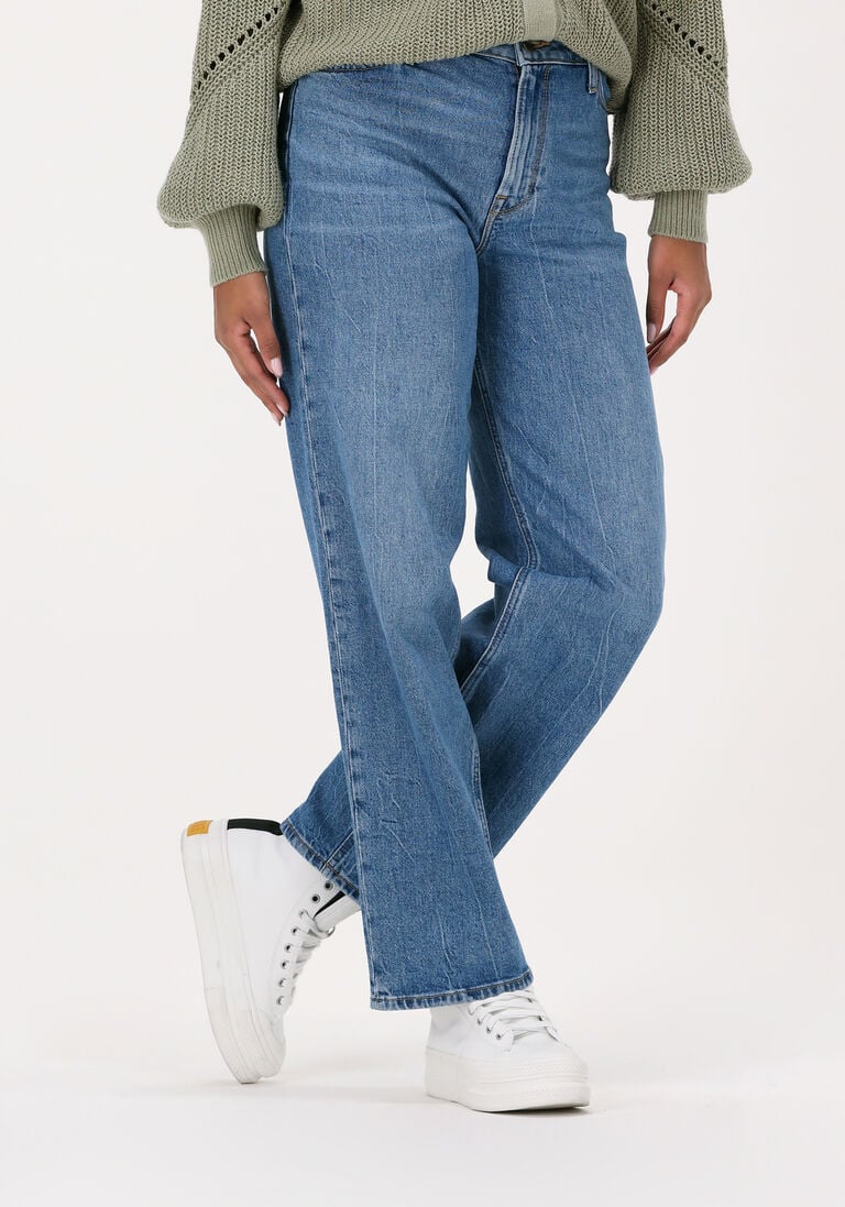LEE lichtblauwe lee wide jeans wide leg long