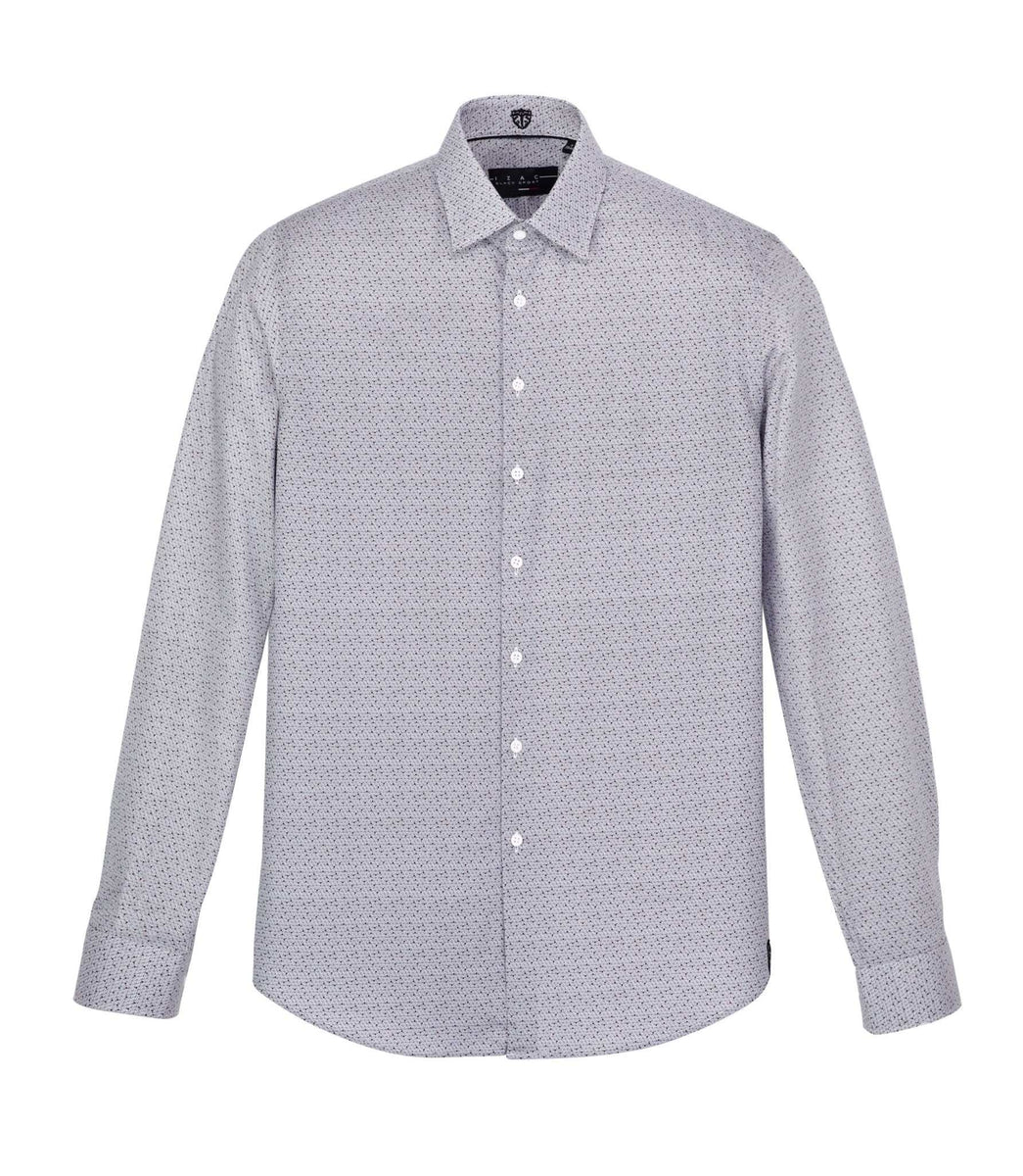 Chemise à imprimé bordeaux 