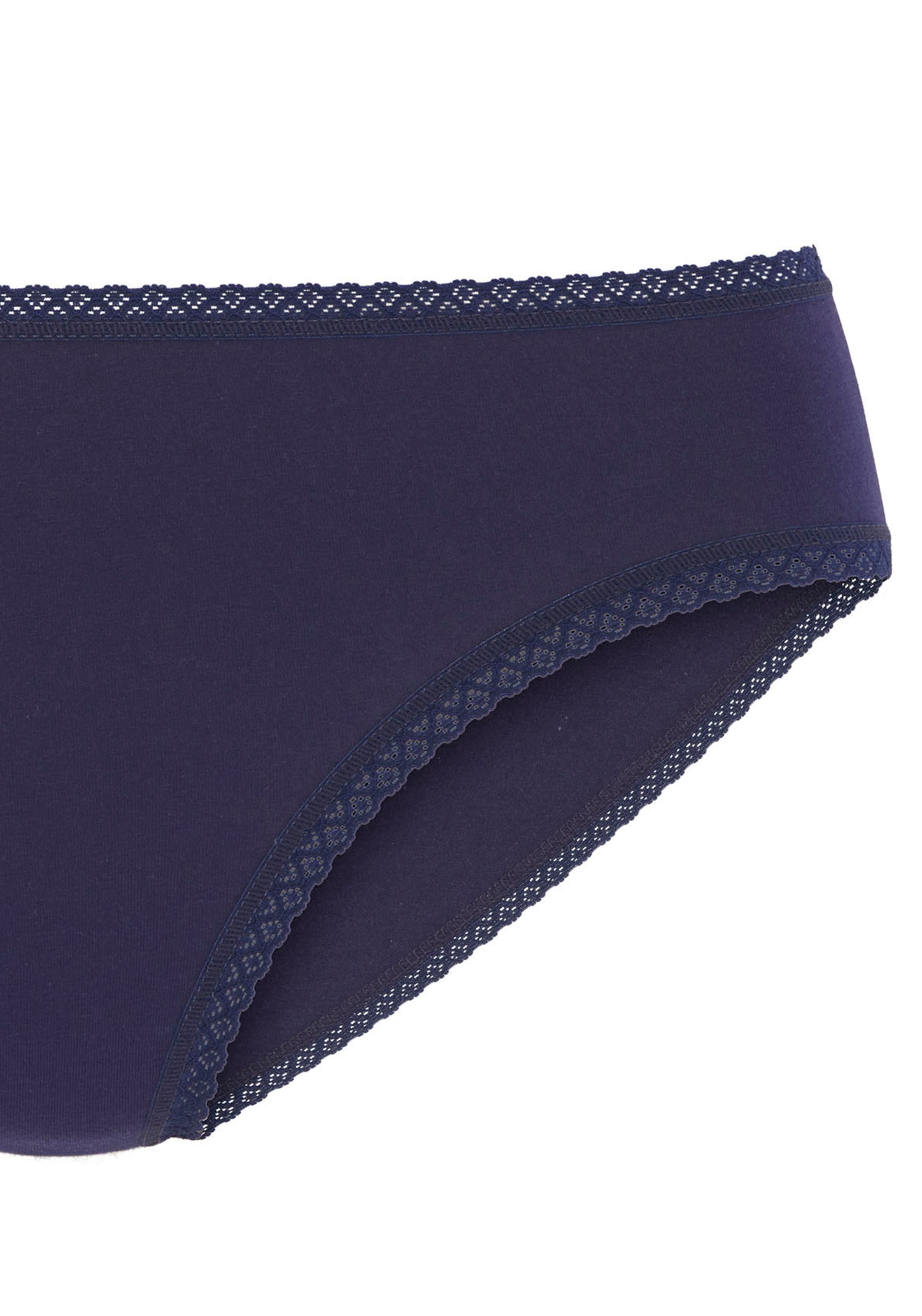 Vivance Jazz-Pants Slips , aus weicher Baumwollqualität mit feiner Spitzeneinfassung