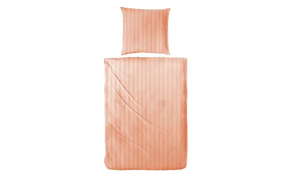 Renforcé Bettwäsche-Set Orange 220 cm 155x220 cm 155 cm