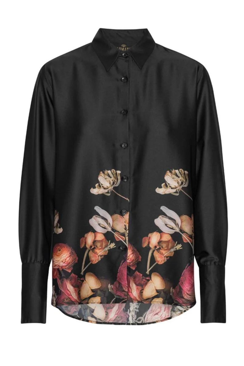 Karmamia Joseph Shirt black blossom