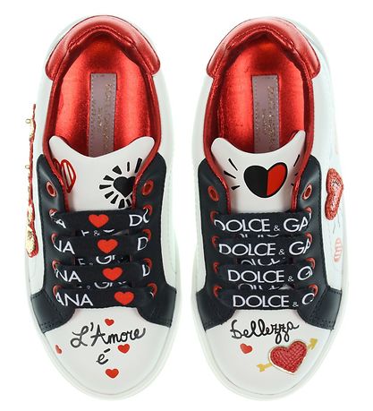 Dolce & Gabbana Schuhe - Dolls Special - Weiß m. Print