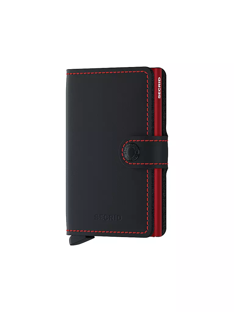 SECRID Geldbörse - Miniwallet Matte mini Black/Red schwarz