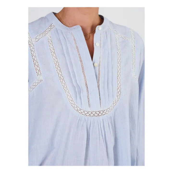 M.A.B.E. Blouse Adley | Bleu Clair