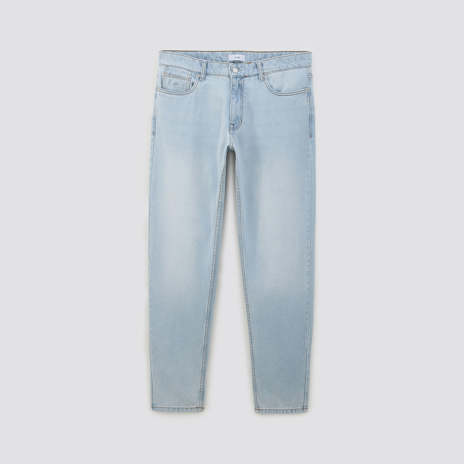 Jean relax en coton Bleu moyen