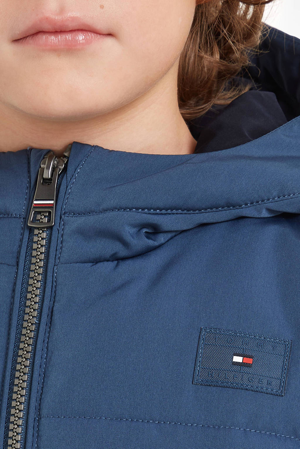 Tommy Hilfiger gewatteerde winterjas blauw