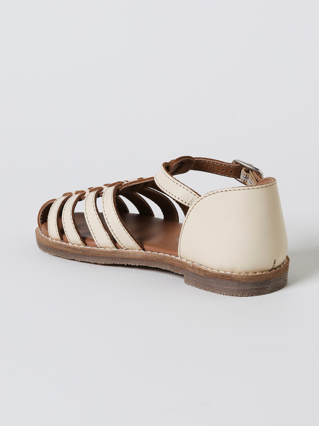 Sandales tressées Fille en cuir