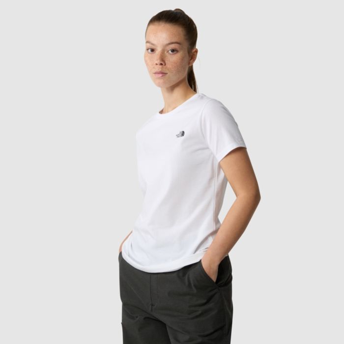 The North Face Dame T-shirts Simple Dome Slim SS Tee Hvid
