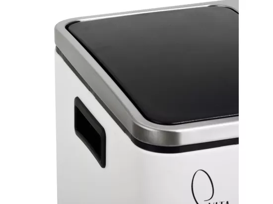 Poubelle à pédale 54L en inox