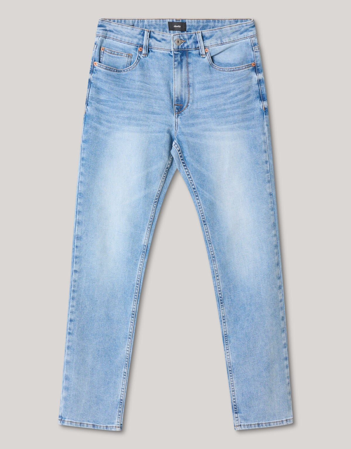 Slim Straight Fit Light Jeans Bleached L32