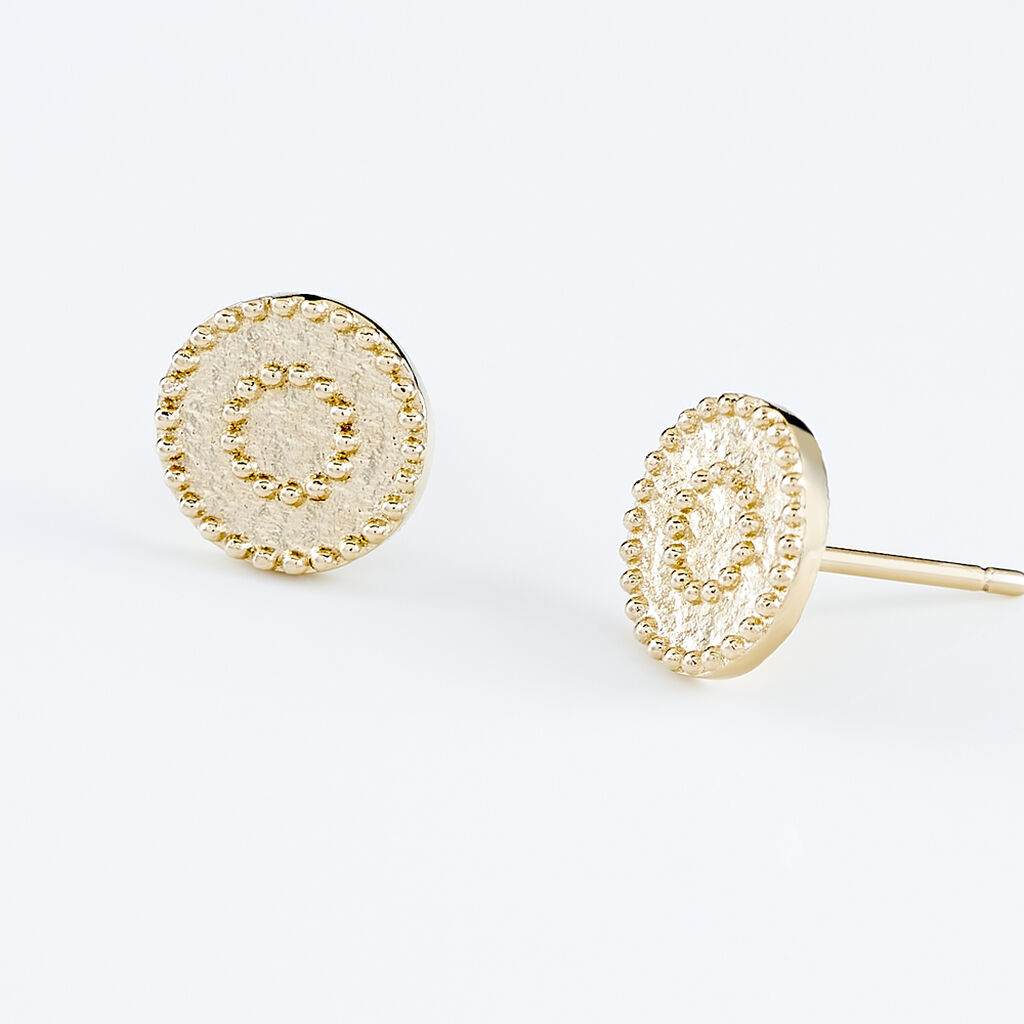 Boucles D'oreilles Puces Laria Plaqué Or Jaune